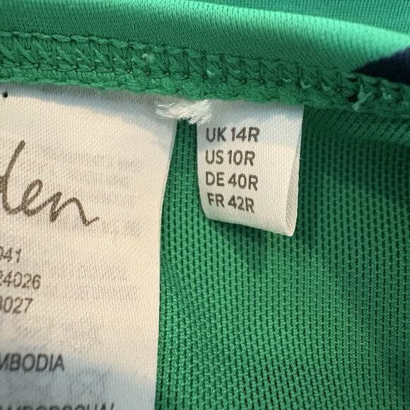 Boden Talamanca Polka Dot One Piece Swimsuit Green Blue Womens Size 10 (989) - Picture 6 of 8